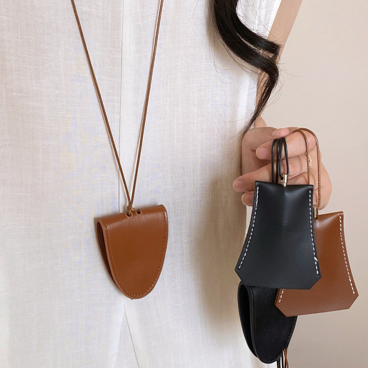 掛脖磁吸皮革墨鏡夾項鍊經典百搭眼鏡夾掛繩毛衣鏈配飾