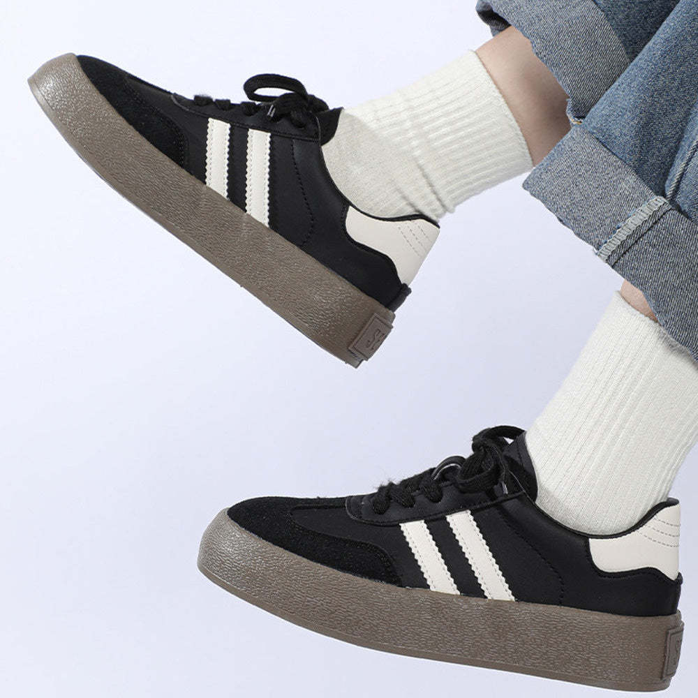 復古經典德訓鞋女2025春秋季新款鞋子女透氣厚底小白鞋休閒板鞋女