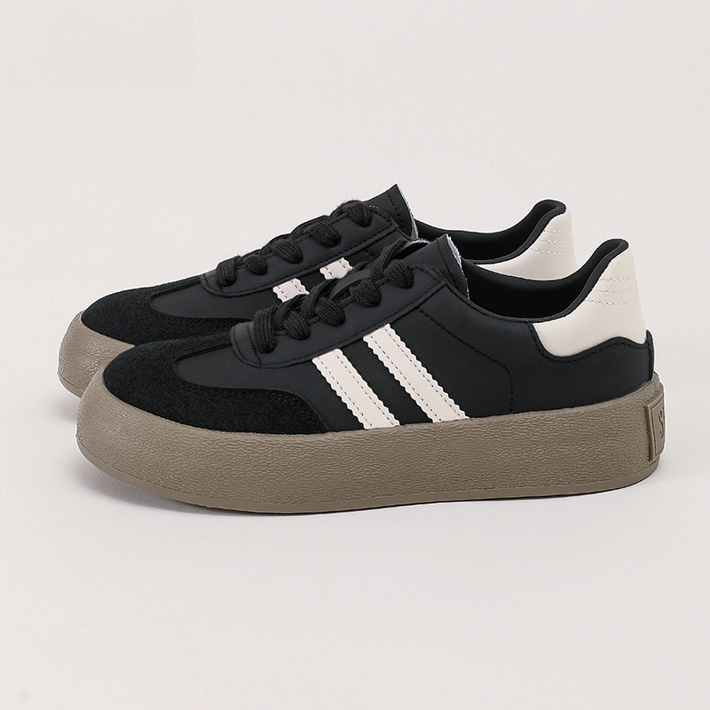 復古經典德訓鞋女2025春秋季新款鞋子女透氣厚底小白鞋休閒板鞋女