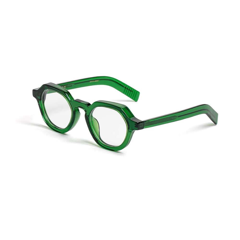 美式復古經典CrownPanto眼鏡日式圓粗框皇冠板材平鏡鏡架女