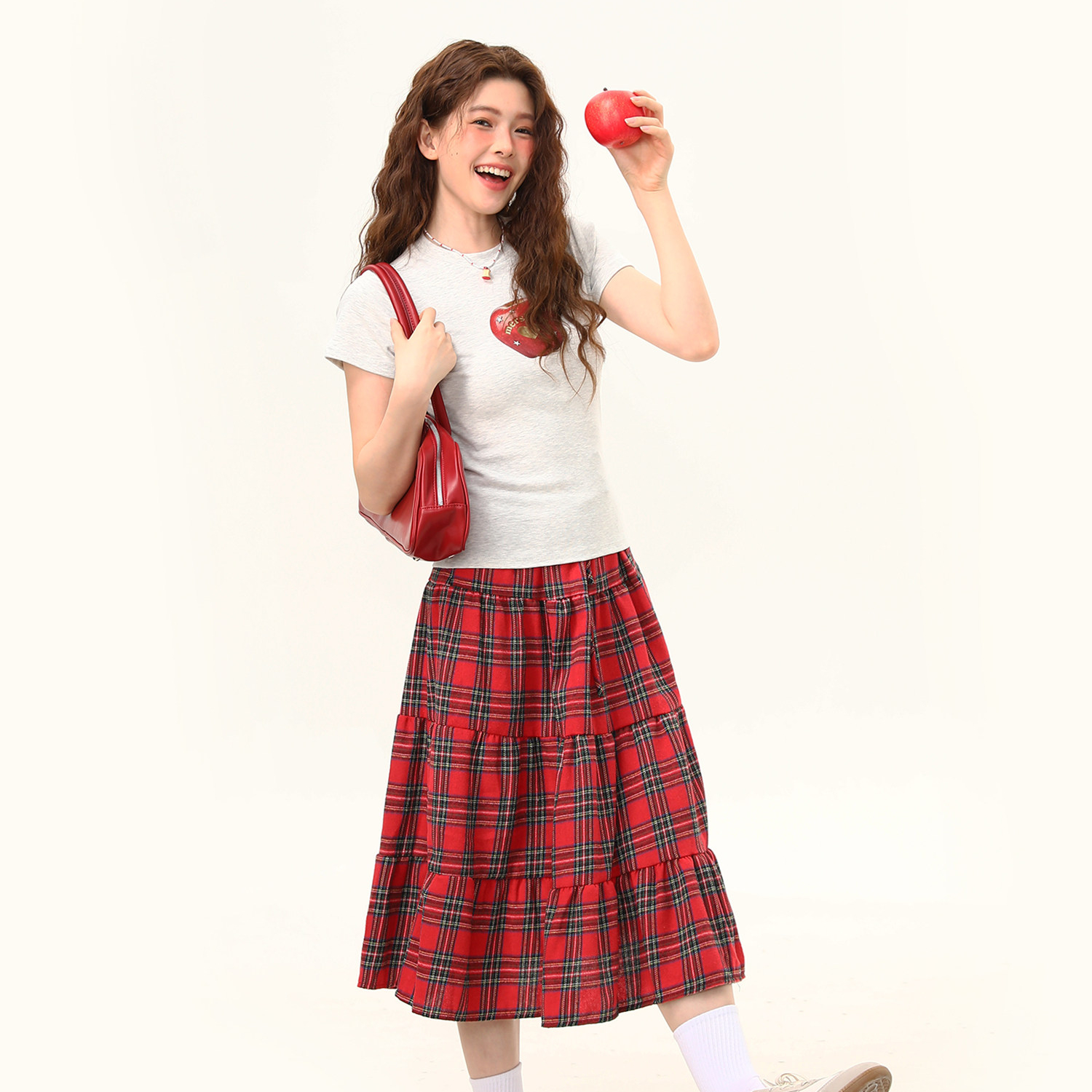 美式復古創意印花正肩T恤女夏季辣妹修身顯瘦潮流短袖女