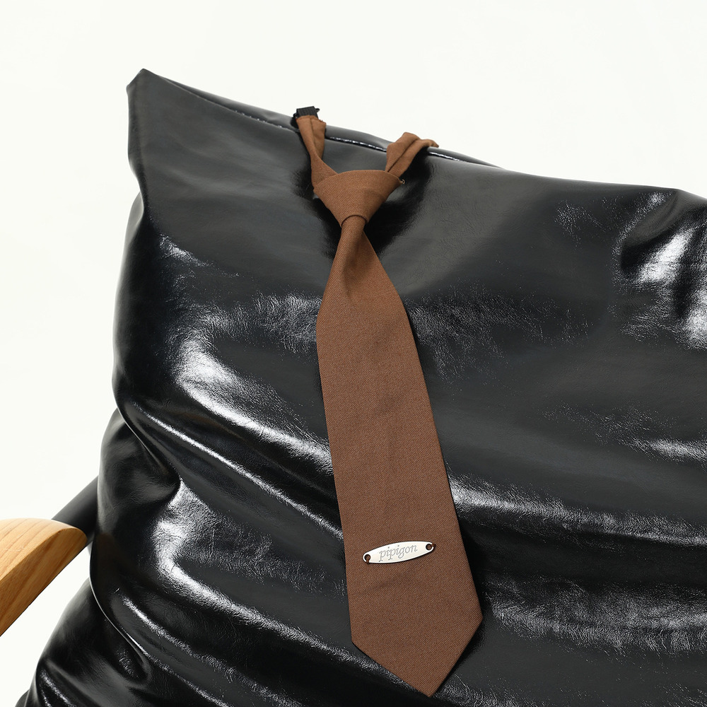 棕色領帶美拉德襯衫穿搭百搭氛圍感可擕式領帶