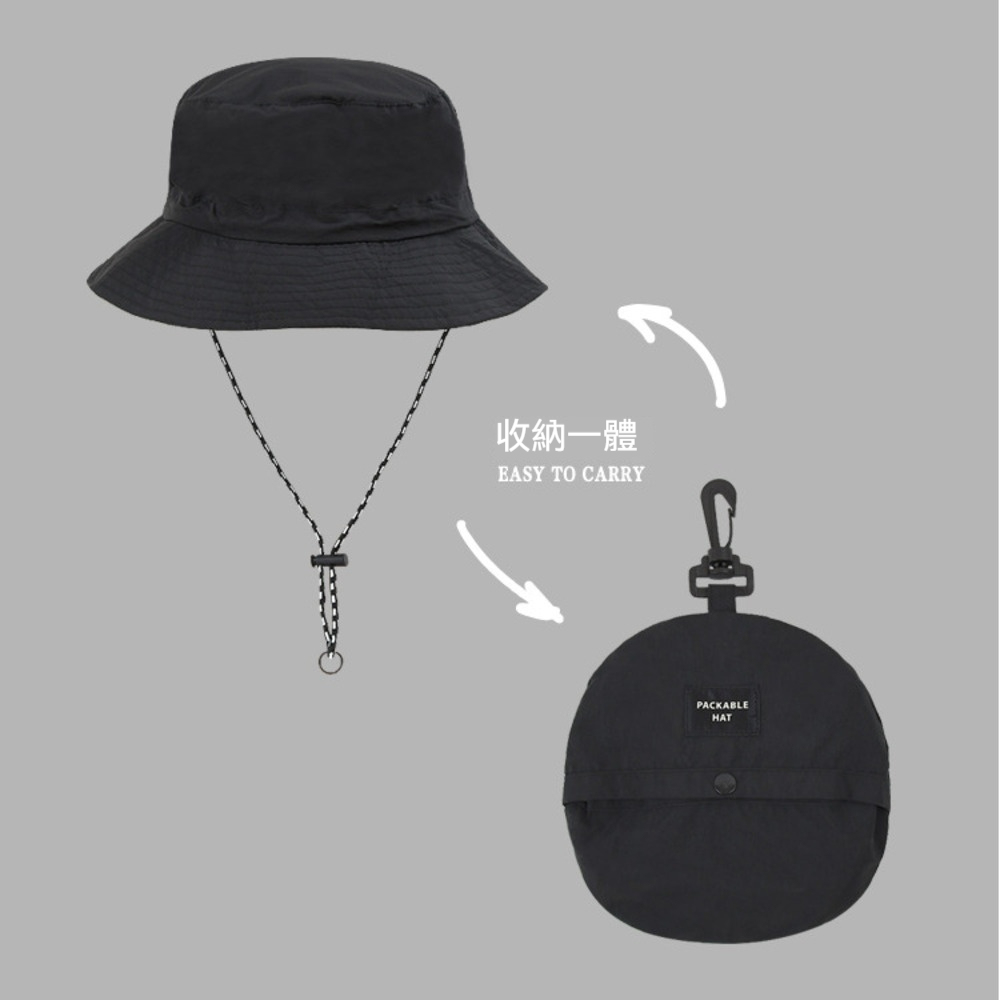 速幹漁夫帽女可收納戶外薄款夏季薄款遮陽帽盆帽登山帽