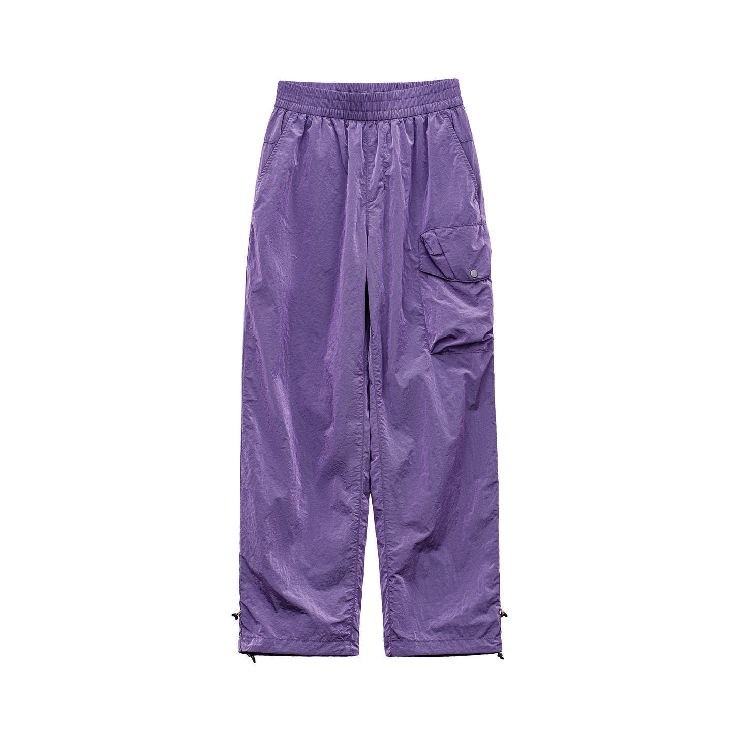 寬腰頭輕薄款戶外速幹運動直筒抽繩束脚休閒工裝褲子女士春夏