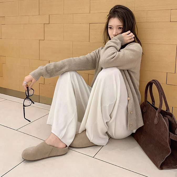 復古row風厚底懶人包頭半拖女勃肯拖鞋