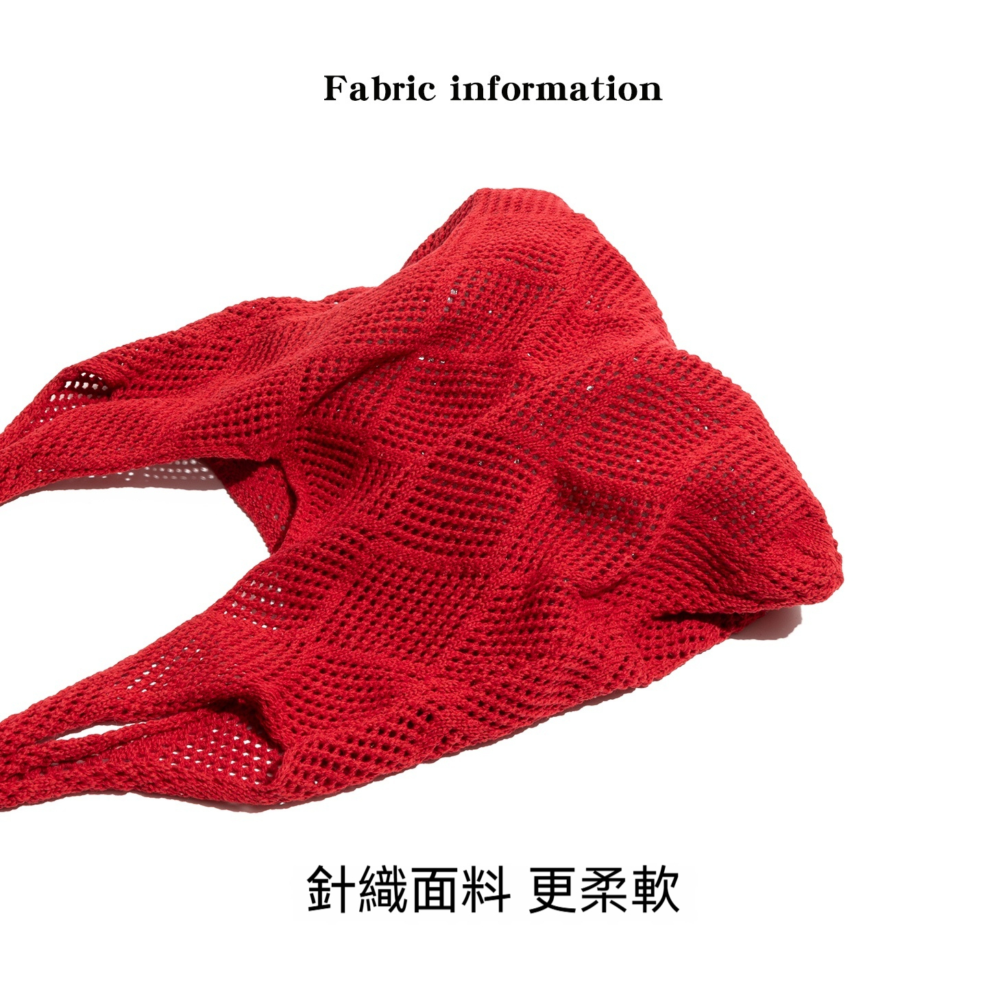 鏤空編織包2025新款紅色針織包海邊沙灘包大容量單肩包包