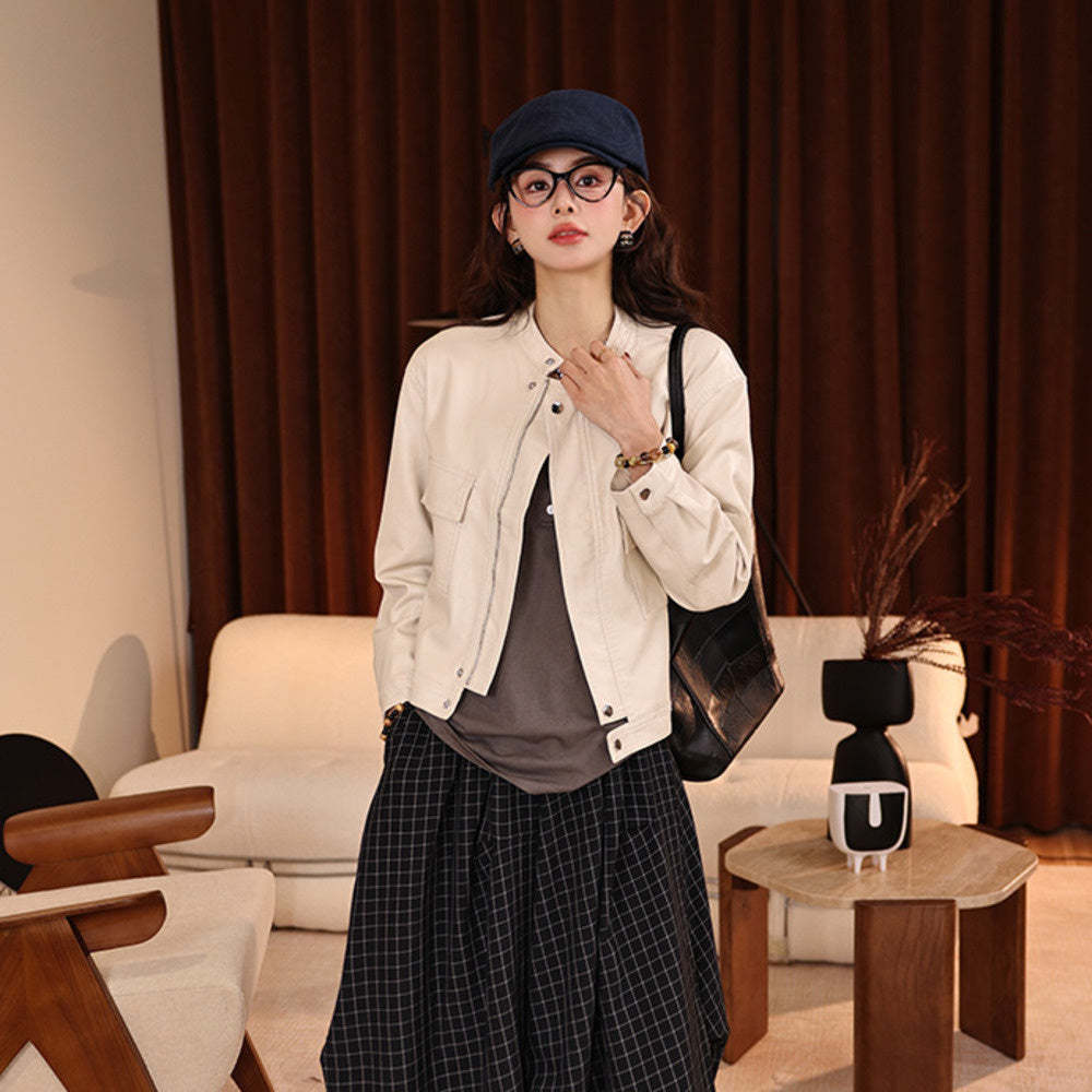 2025新款開春小眾穿搭寬鬆顯瘦百搭短款外套上衣女