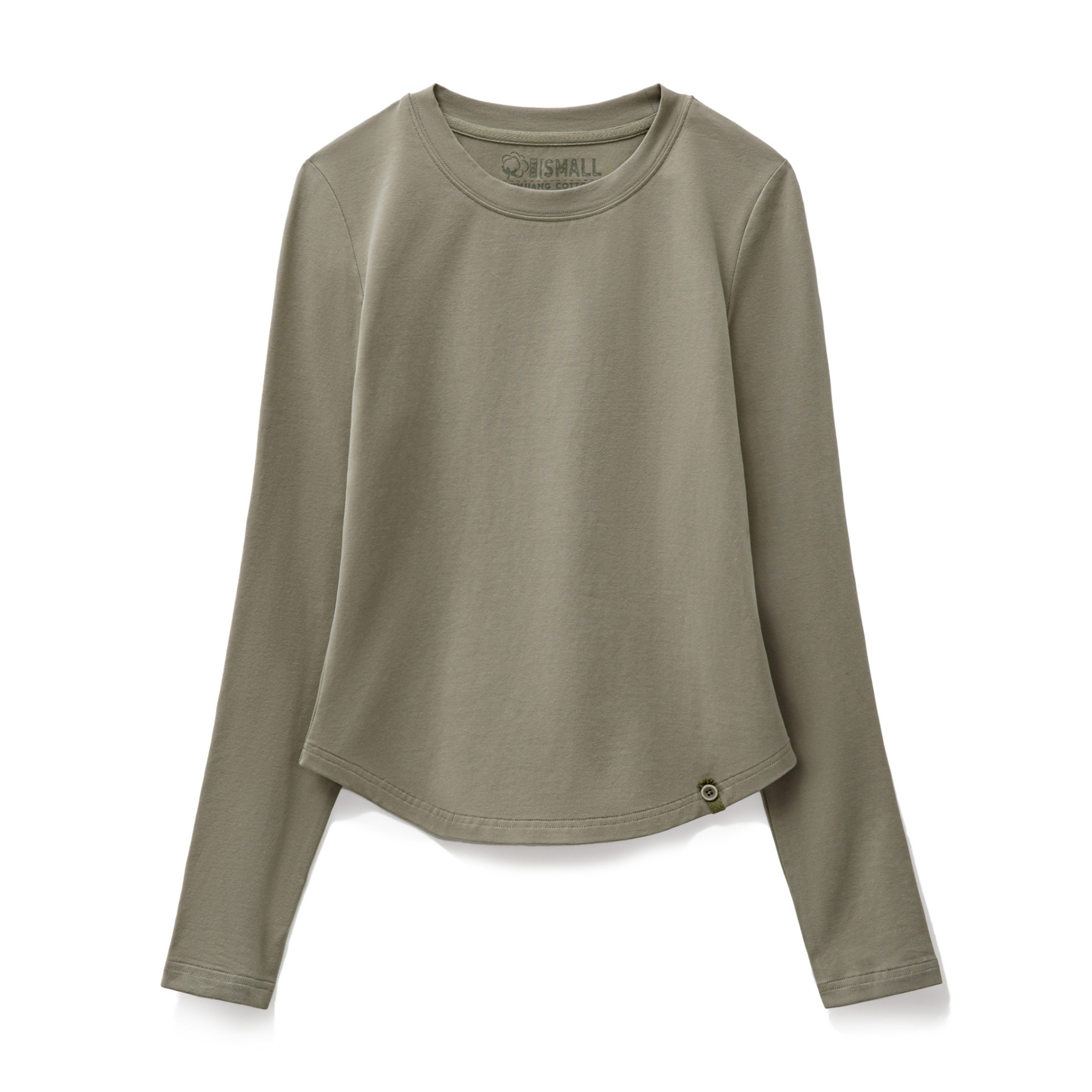 2025新款黑白色圓領磨毛修身長袖t恤打底衫內搭上衣女士早秋