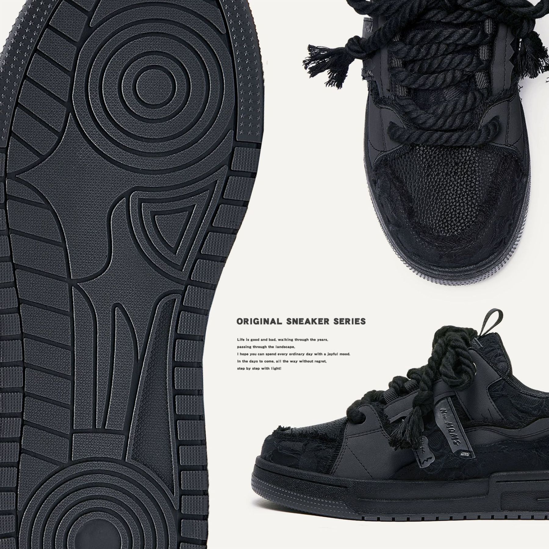 黑騎士青春潮流休閒麵包鞋女板鞋