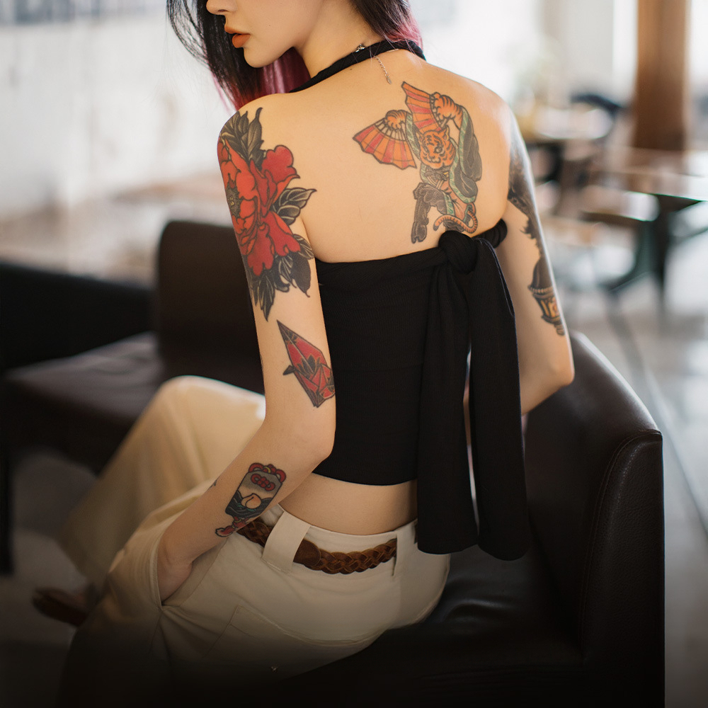 格雷系一字領鏤空長袖T恤辣妹掛脖扭結DIY坎肩百變露肩上衣女