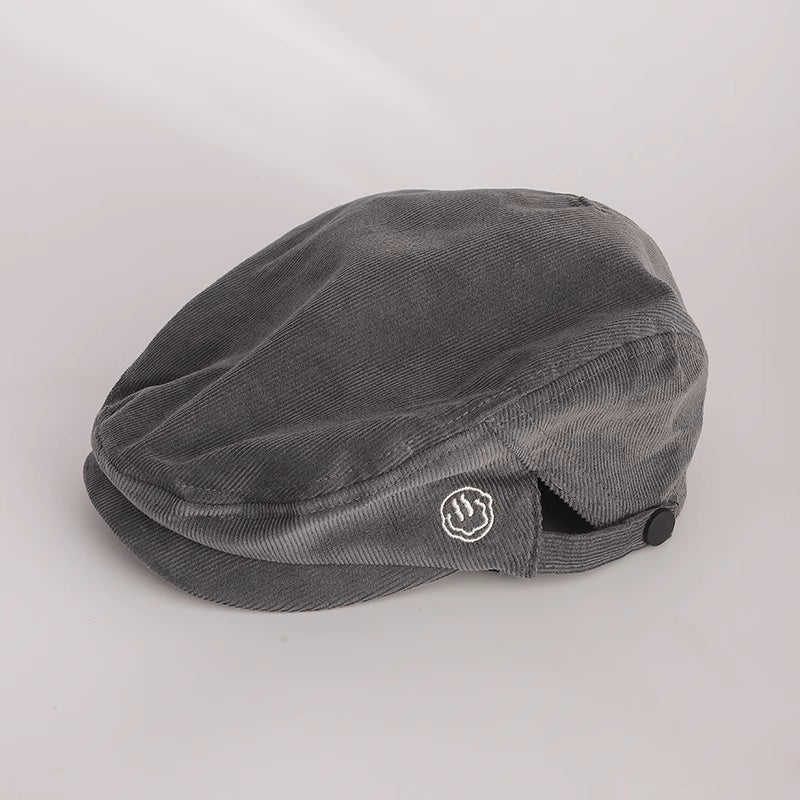 美式辣妹咖啡色反戴前進帽女街頭棕色畫家貝雷帽偵探報童帽子