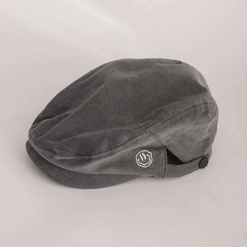 美式辣妹咖啡色反戴前進帽女街頭棕色畫家貝雷帽偵探報童帽子