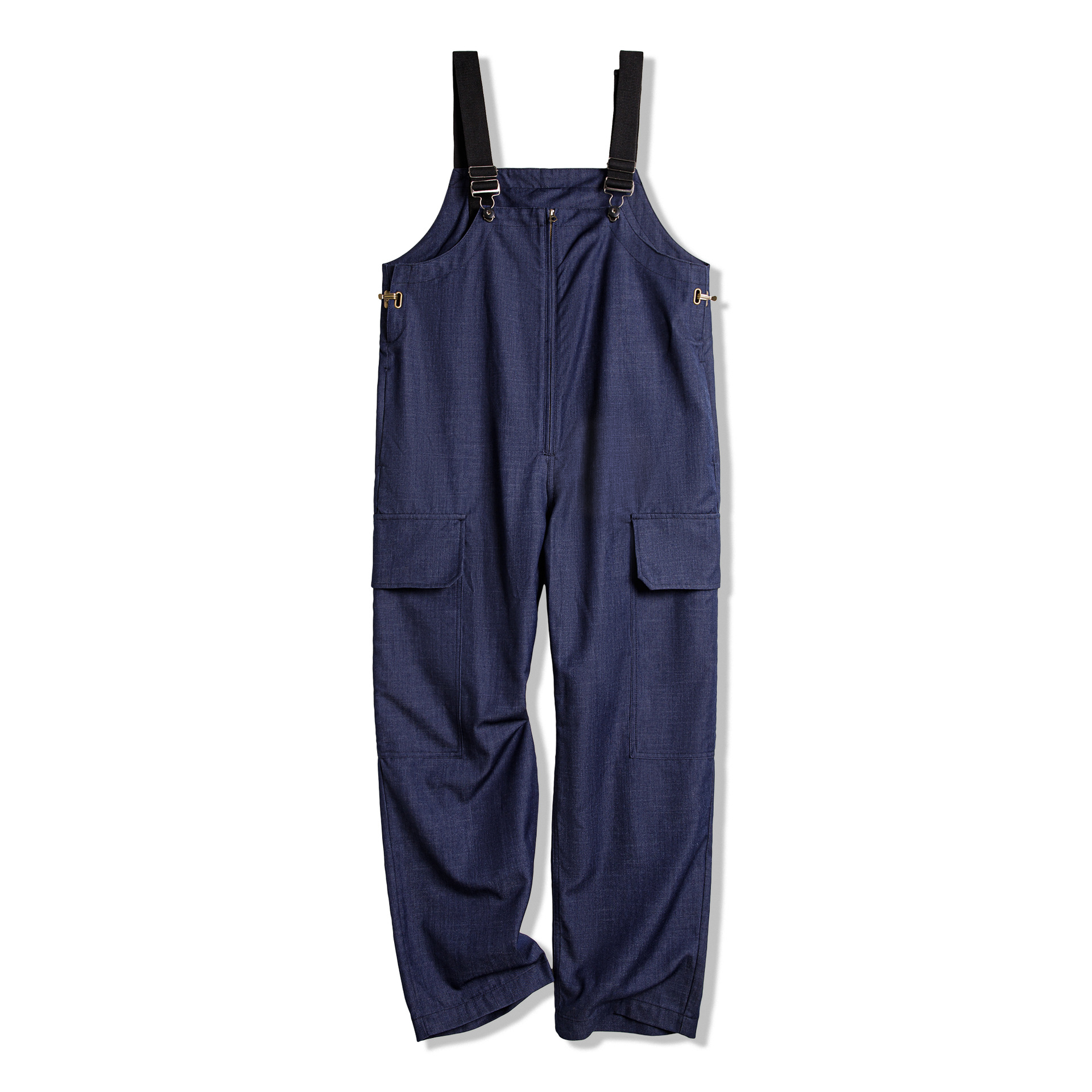 高腰牛仔直筒闊腿寬鬆弛工裝背帶褲無袖吊帶長款連衣褲女士秋