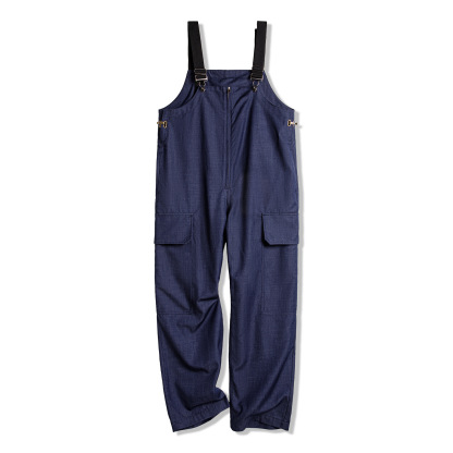 高腰牛仔直筒闊腿寬鬆弛工裝背帶褲無袖吊帶長款連衣褲女士秋