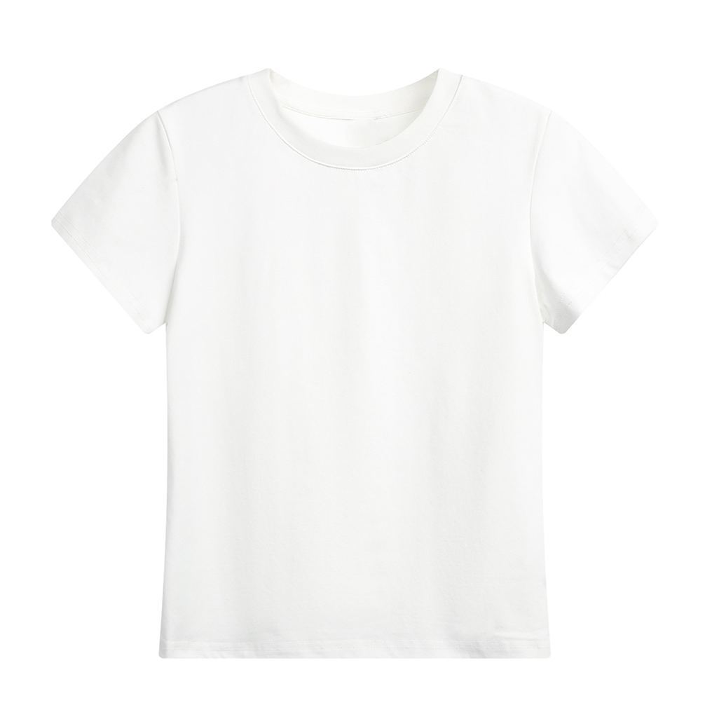 重磅240G正肩短袖女夏索羅娜凉感防曬t恤修身短上衣