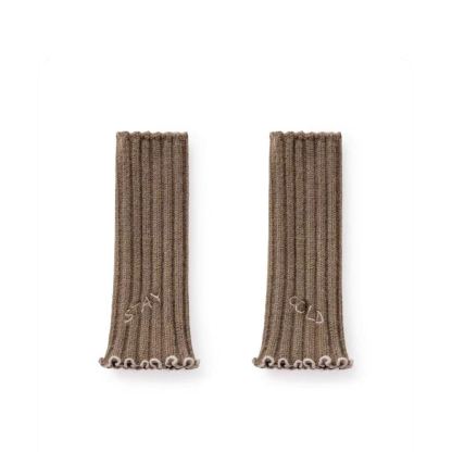 無指毛線手套加厚保暖露趾長款手臂袖套針織假袖子女士秋冬季