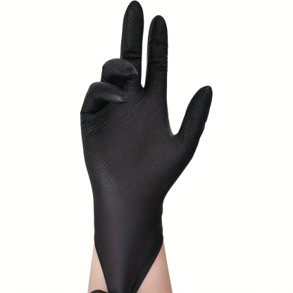 【專業防滑防割防穿刺】鑽石紋特厚丁晴手套