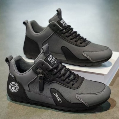 百搭皮面休閒運動鞋