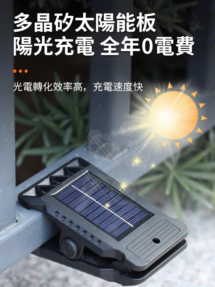 太陽能自動感應夾子燈戶外壁燈