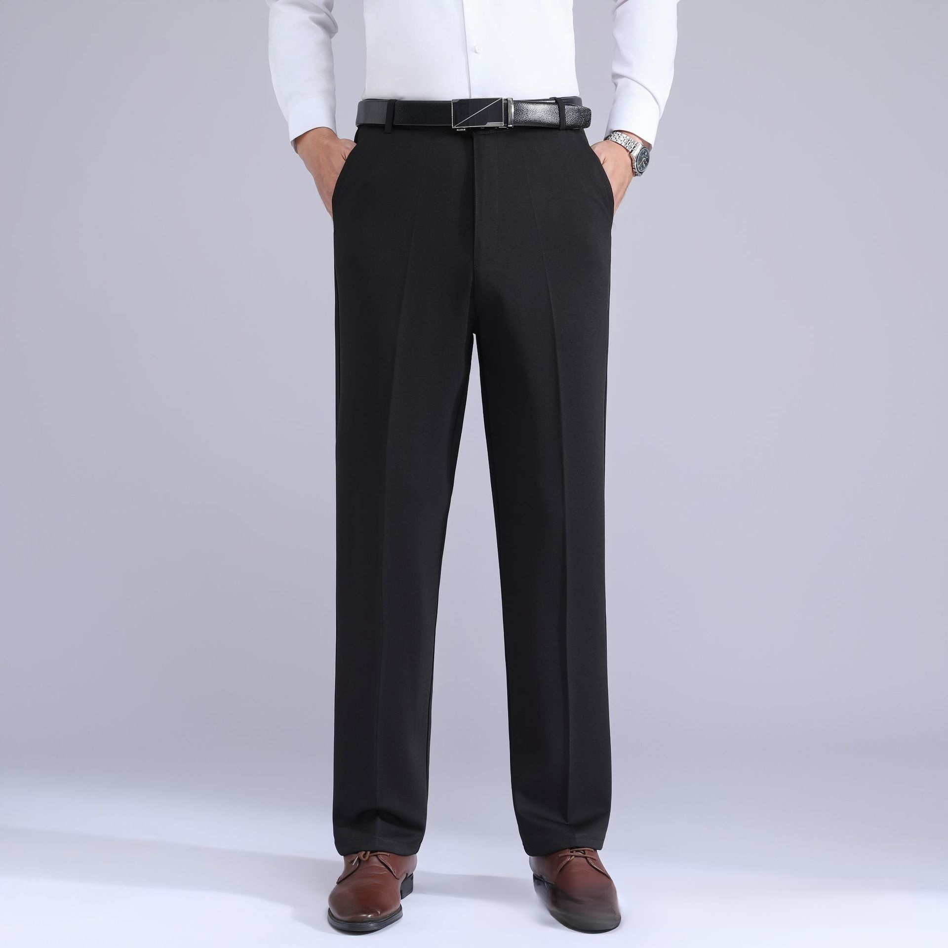 高彈西裝休閒褲