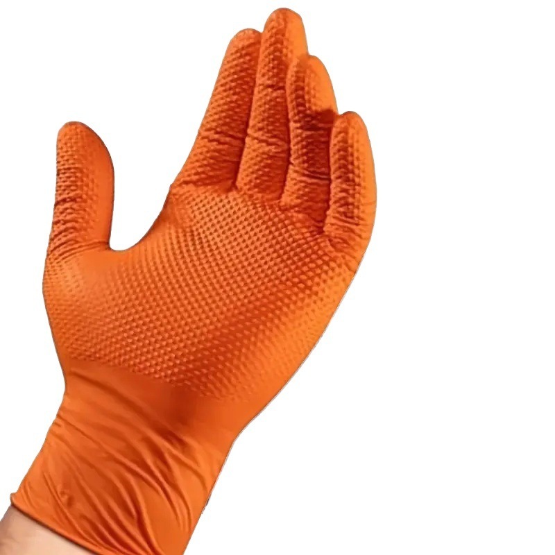 【專業防滑防割防穿刺】鑽石紋特厚丁晴手套