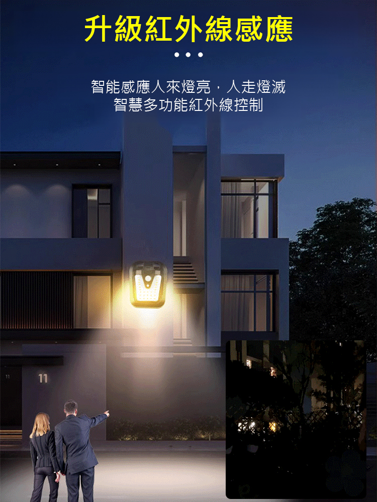 智慧感應太陽能夾子燈