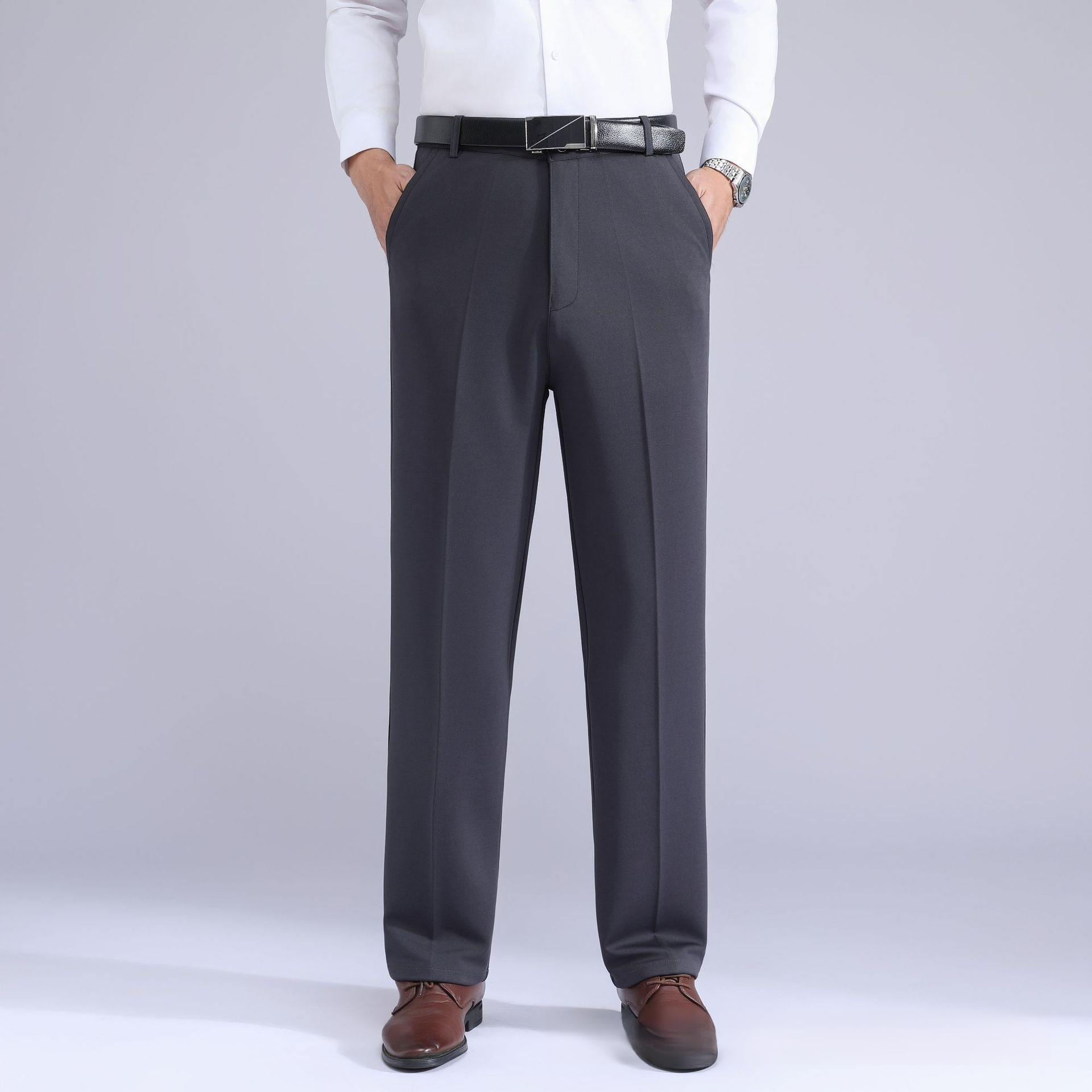 高彈西裝休閒褲