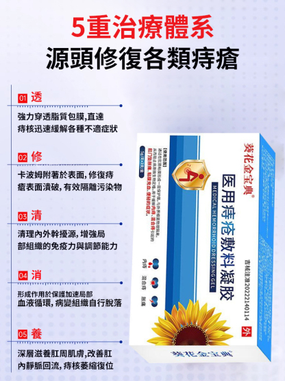 無痛修復醫用痔瘡凝膠-7天消痔瘡，解決你的難言之隱，告別有痔人群