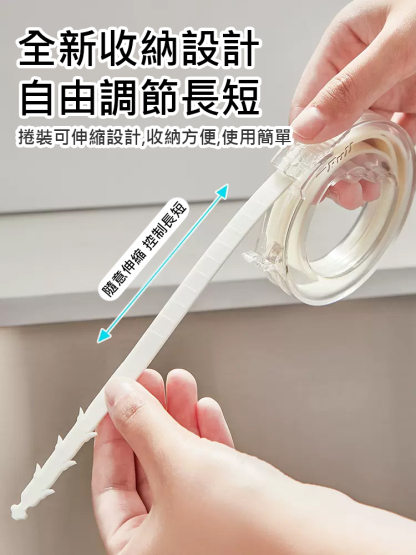 可伸縮通下水道水槽防堵清潔鉤馬桶疏通器
