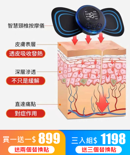 EMS智能迷你按摩貼