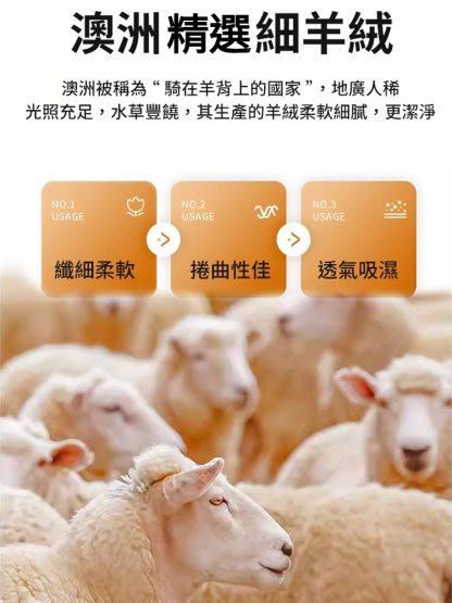 加長保暖羊絨護膝