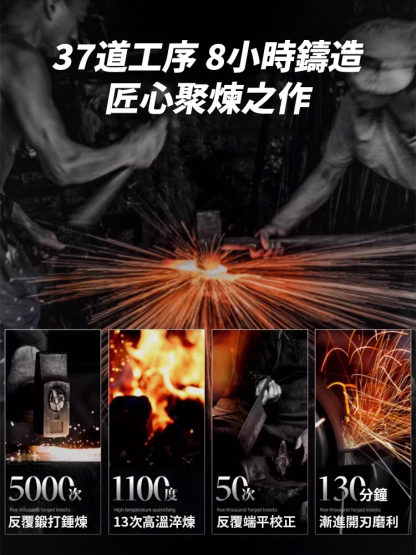 非遺傳承高硬剔骨刀，純手工精鐵鍛造剔骨刀，鋒利無比，耐磨耐用，輕鬆分割肉類食材，太方便了