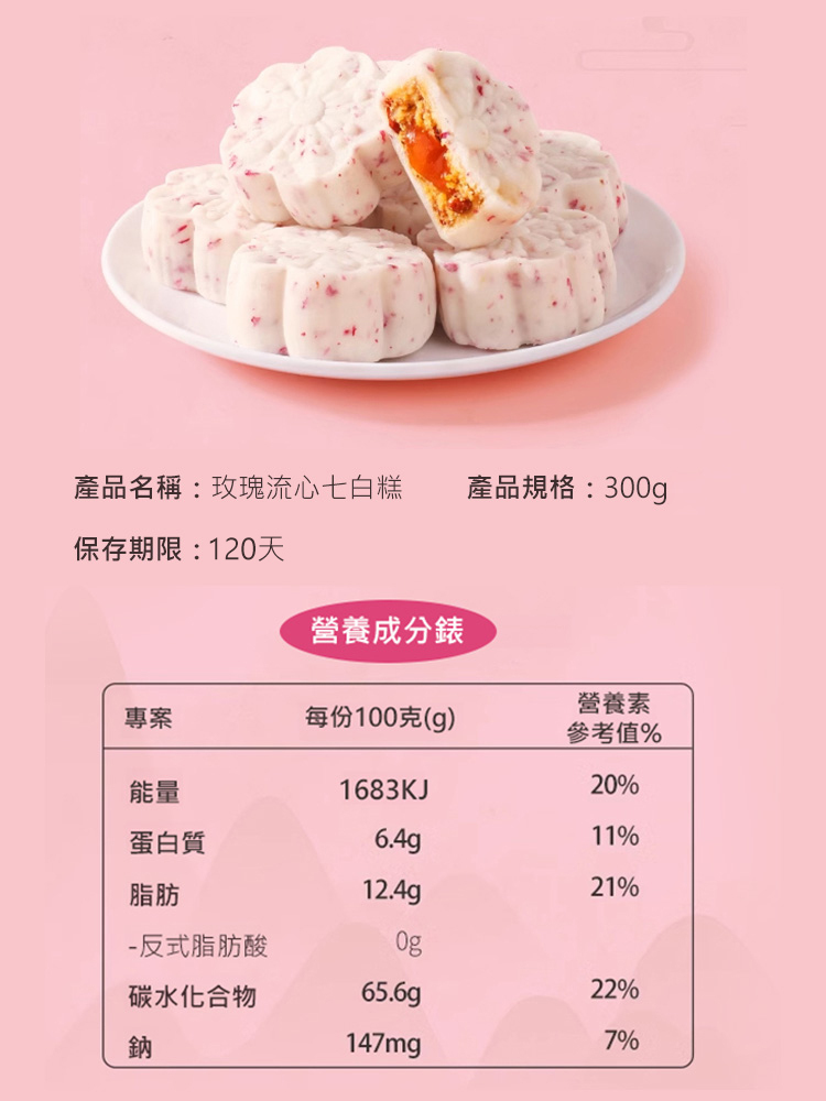 【吃出健康】玫瑰流心七白糕-美白祛斑,吃出好氣色