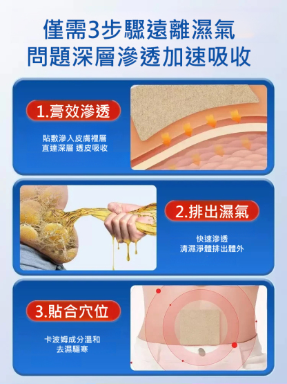 【秒變螞蟻腰】祛濕穴位貼 