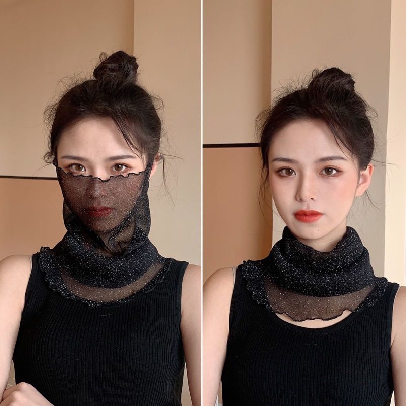 百變圍巾掛耳式防曬面罩，可當配件裝飾可當面巾防曬透氣，真正的物超所值