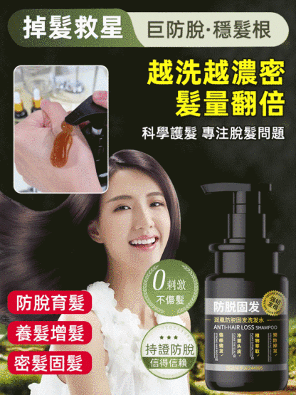 【掉髮救星】草本防脫固髮洗髮水，台北育發醫師推薦，解決你的掉髮困擾，幾十種草本精華，搭配專研生髮因子