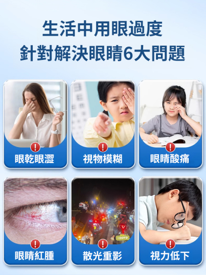 国药健康眼部穴位贴，緩解眼睛疲勞，改善眼睛模糊，3入組僅需NT$850