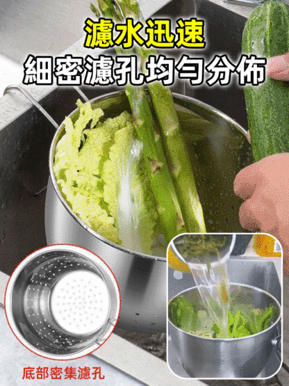 加厚不鏽鋼廚房水槽瀝水籃廚餘垃圾過濾網，廚房水槽神器，過濾食渣，放置海綿鋼絲球，多功能多用途