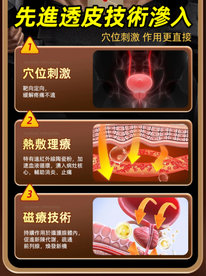 【讓男人不受腺製】前列腺保健貼，純天然草本藏藥精華，當天用當天笑，解決困擾