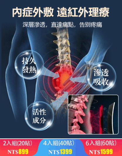蒙澳神遠紅外腰椎貼