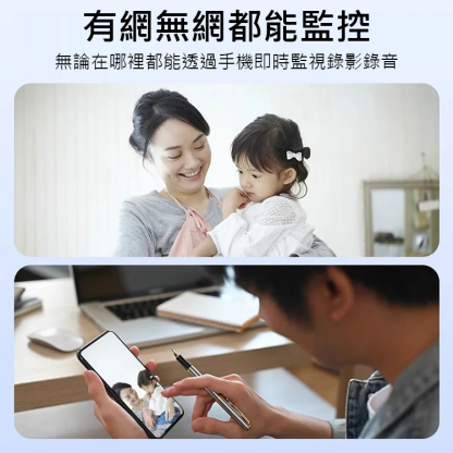超小形家用高清無線攝像頭，時刻守護你家中的安全，杜絕隱患發生，不用鏈接電線