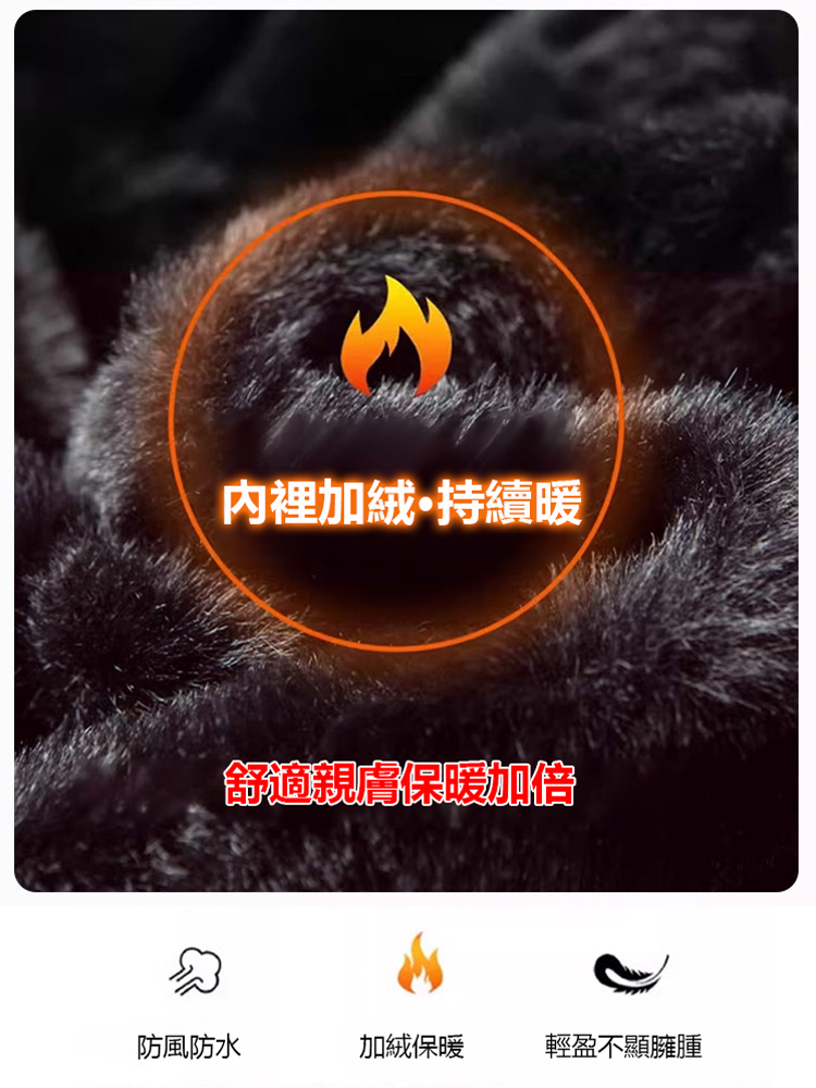 黑金石墨烯防水棉服，防風防水，輕巧保暖不臃腫