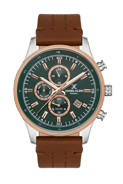 DANIEL KLEIN ANALOG DARK GREEN DIAL MEN'S - DK.1.13118-5-MPT Watches | Buy Luxury & Branded Watches Online 