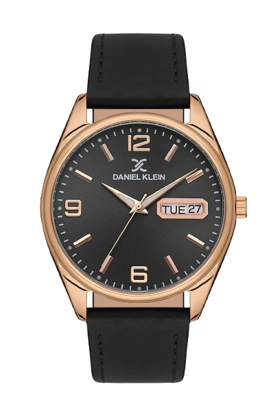 DANIEL KLEIN PREMIUM MEN GUN BLACK DIAL WATCH