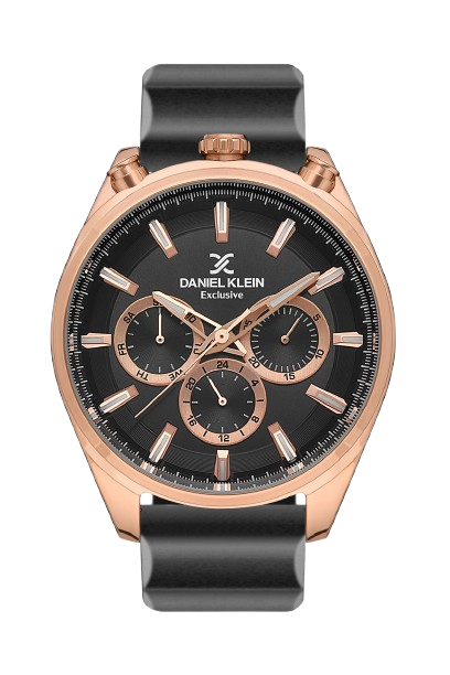 DANIEL KLEIN EXCLUSIVE MEN GUN BLACK DIAL WATCH