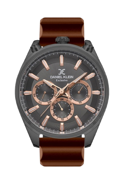 DANIEL KLEIN EXCLUSIVE MEN GUN BLACK DIAL WATCH