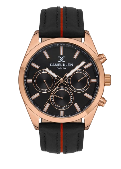 DANIEL KLEIN EXCLUSIVE MEN GUN BLACK WATCH