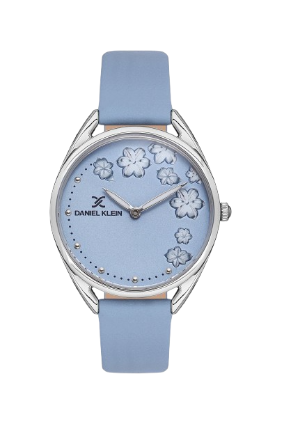 DANIEL KLEIN TRENDY WOMEN BLUE - MATT DIAL WITH PATTEM WATCH