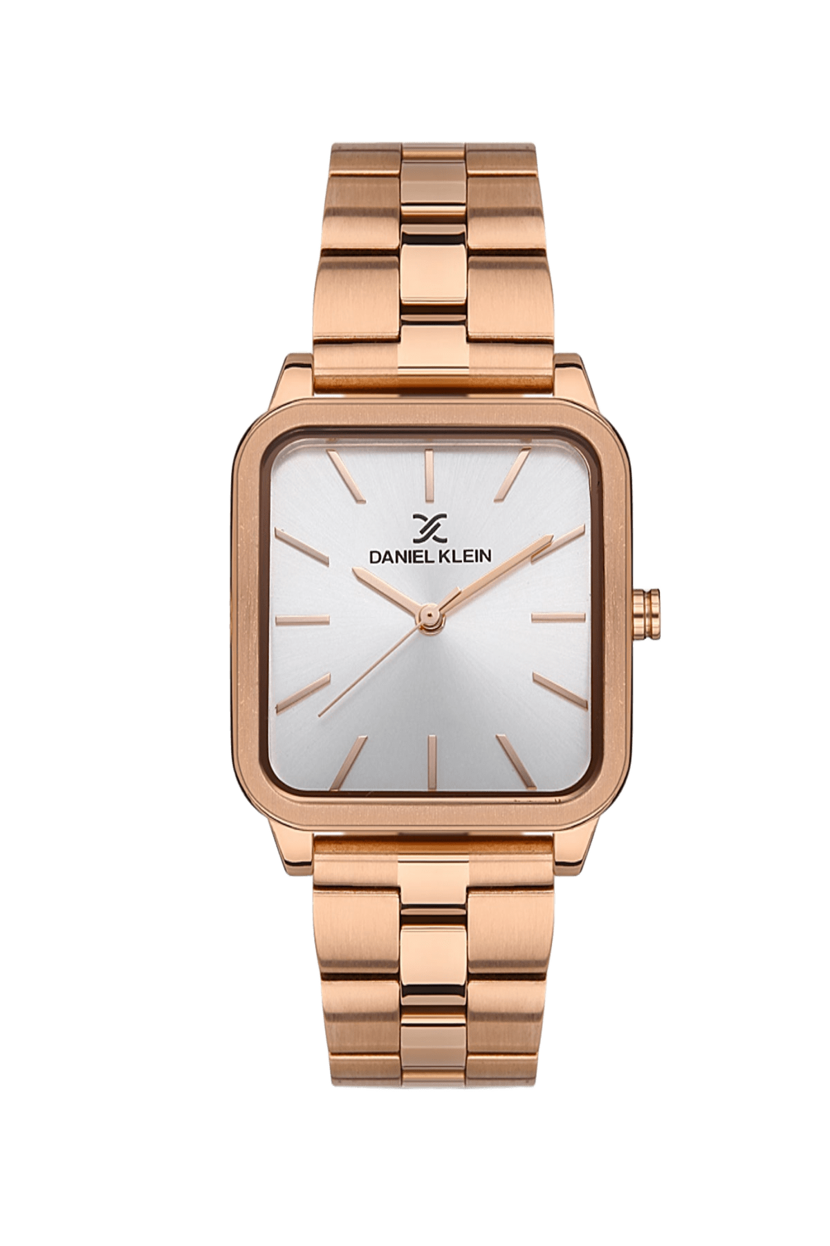 DANIEL KLEIN PREMIUM WOMEN SILVER - SUNRAY DIAL WITH REAL INDEX WATCH