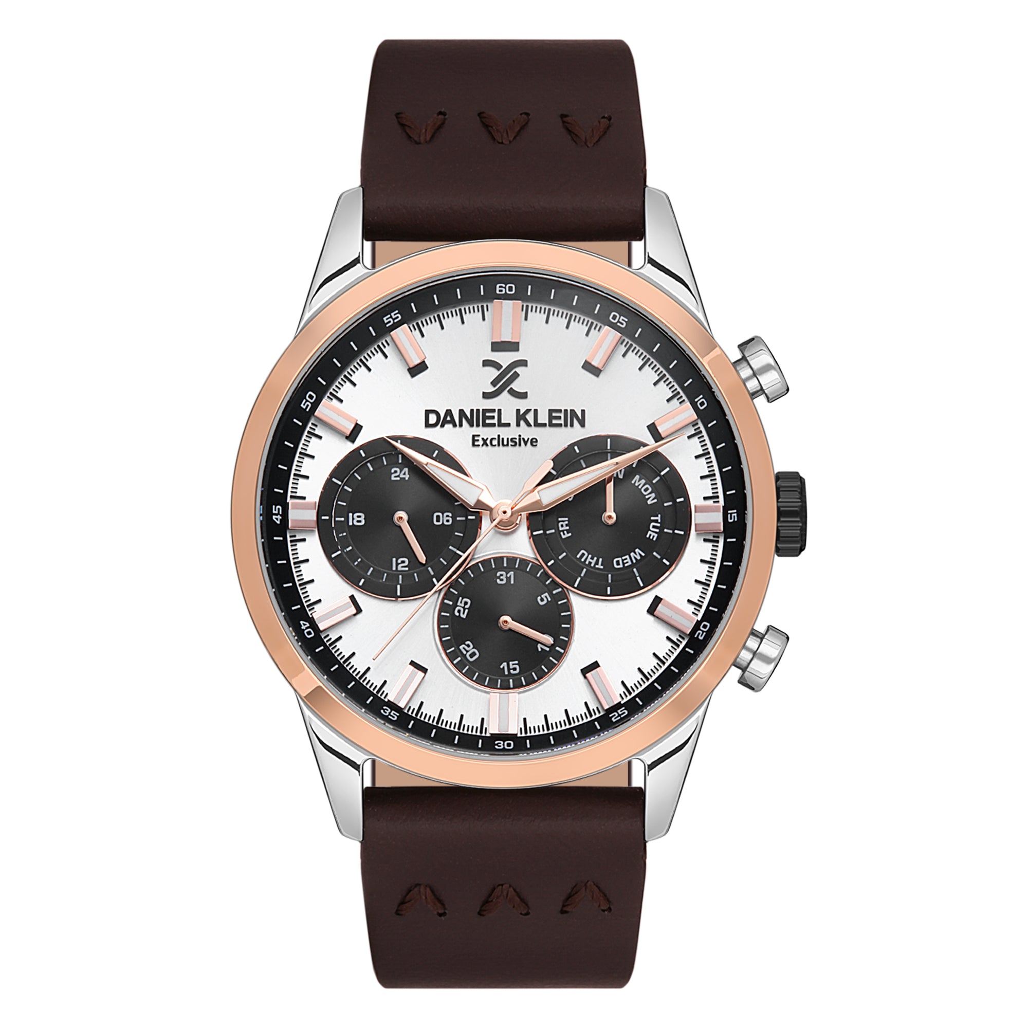 DANIEL KLEIN SILVER DIAL MEN'S ANALOGUE WATCH